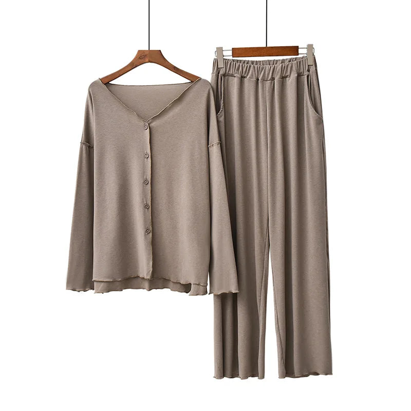 Winterlounge | Zachte twee-delige pyjama set 14