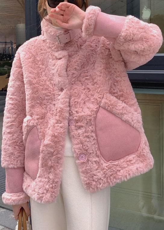 Manteau d'Hiver pour Femme avec Façon Fourrure et Col Montant – Camille