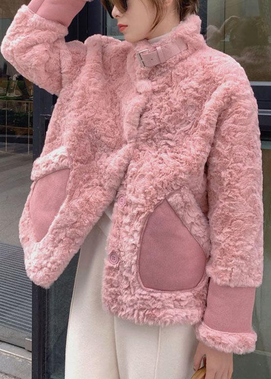 Manteau d'Hiver pour Femme avec Façon Fourrure et Col Montant – Camille