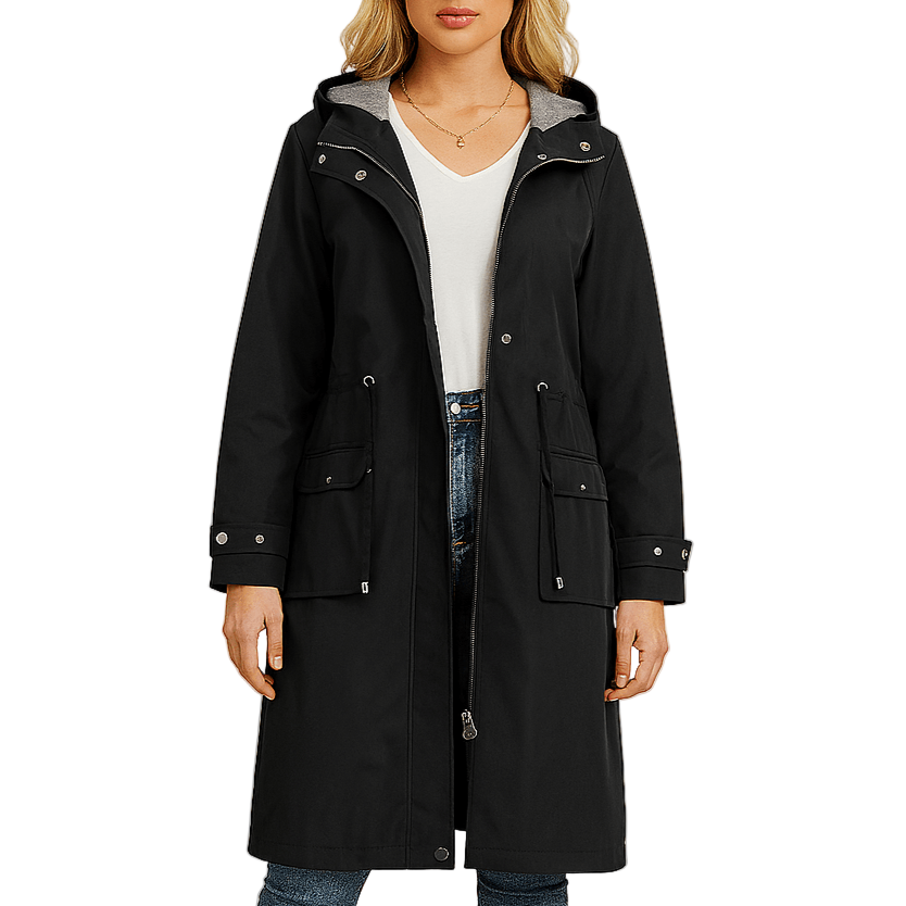 Waterdichte trenchcoat met capuchon - Stijlvolle en functionele bovenkleding
