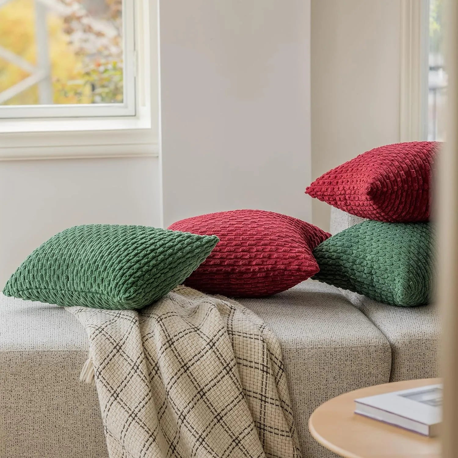 Woonaccessoires | Corduroy kussenhoezen met boho-stijl 5