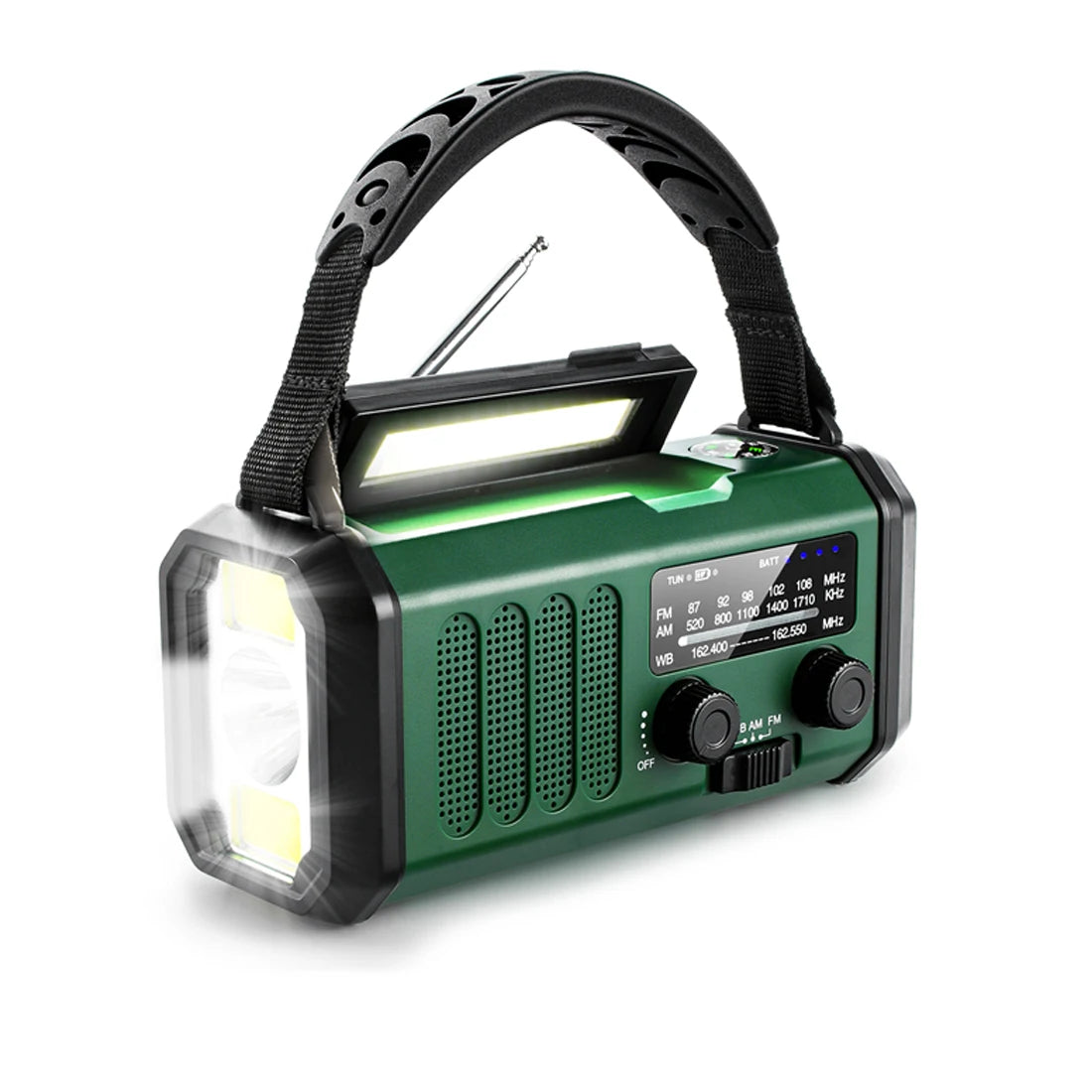 Woopker | Draagbare noodradio met solar en handgenerator 6