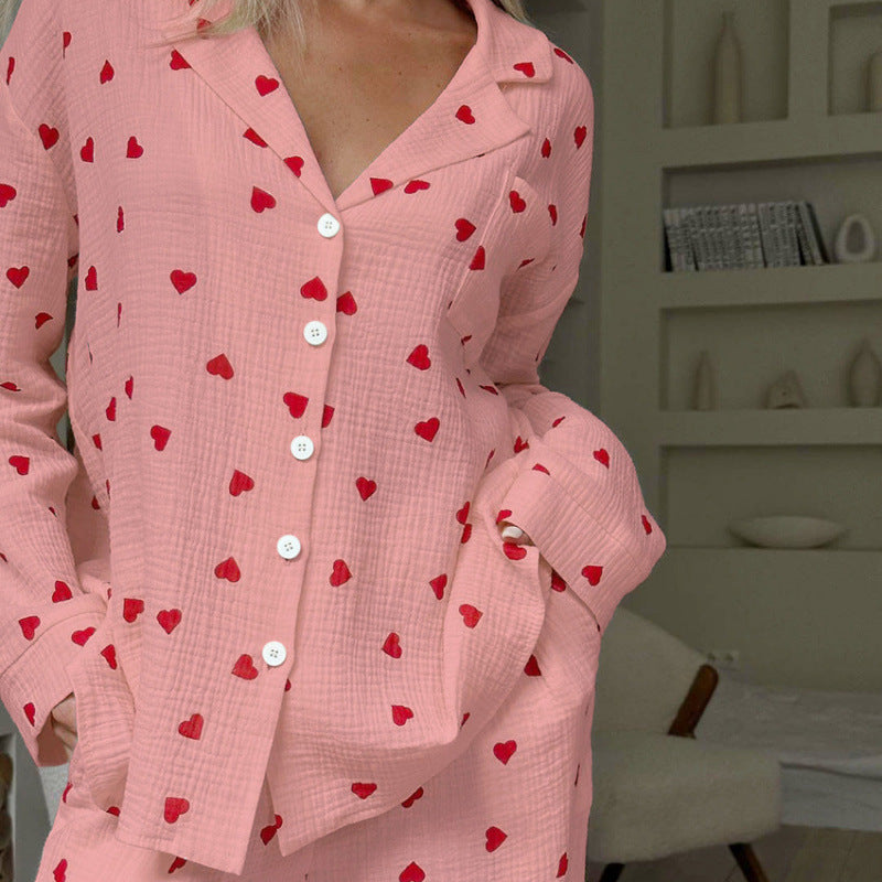 Pyjama_Set_Tweedelig_Hartjes_Comfortabel_Dames_Lange_Mouw_Victoria_Mae