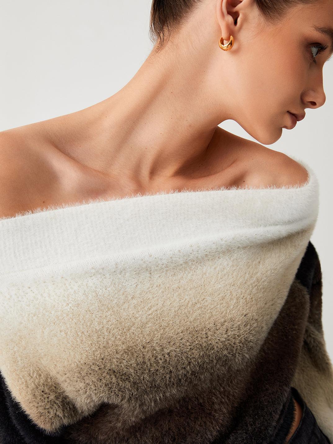 Juliette - Comfortabel Gebreide Off Shoulder Trui voor Dames