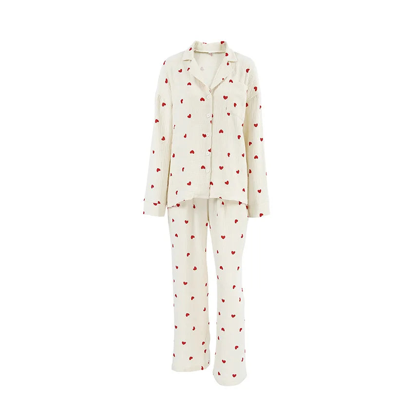 Zomer collectie | Hart print pyjama set 5