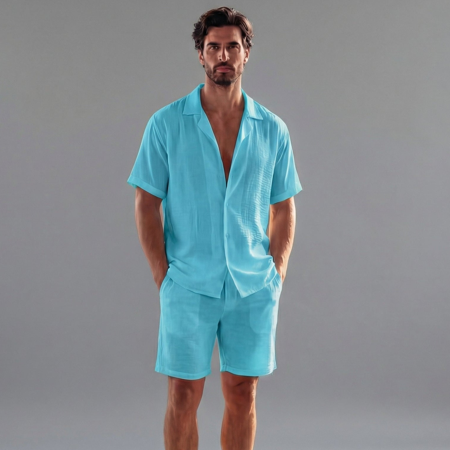 Zomerse Co Ord Set Voor Heren | Navando