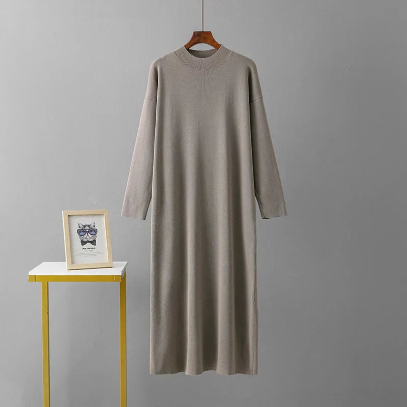 Zoviska | Gebreide jurk en vest set 1