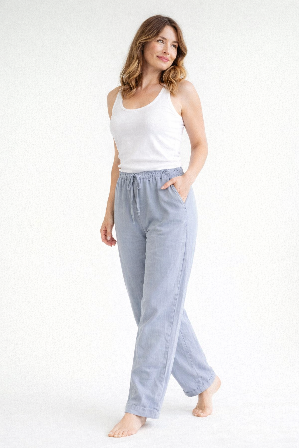 Zoviska | Hoge taille losse fit broek 3