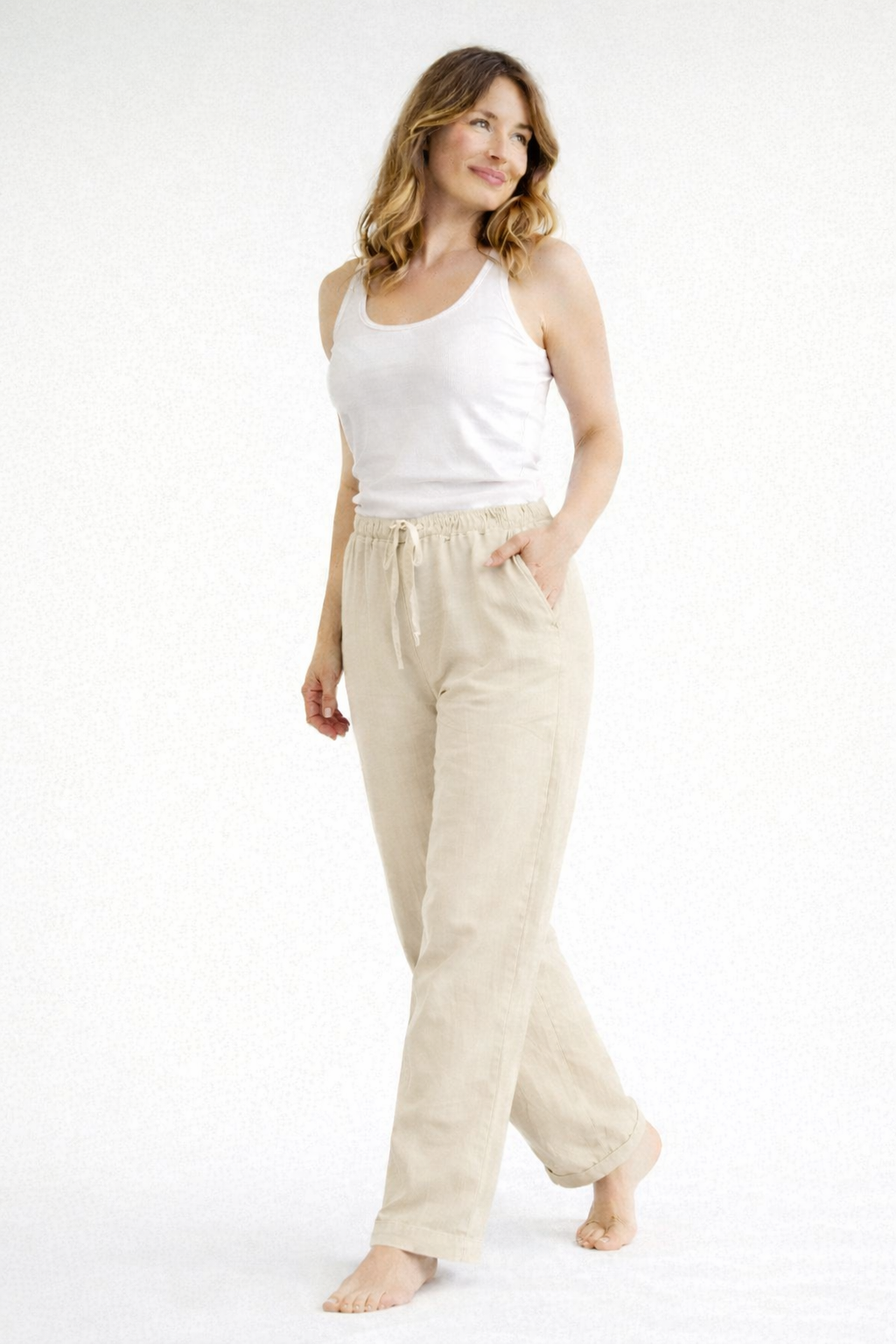 Zoviska | Hoge taille losse fit broek 5