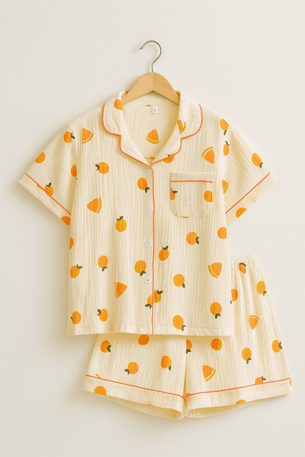 Zoviska | Luchtige pyjama set met fruitprint 1