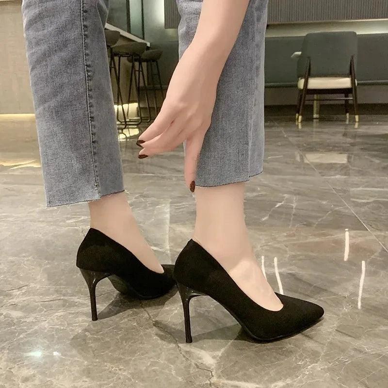 Zwarte Pumps Met Naaldhak | Navando
