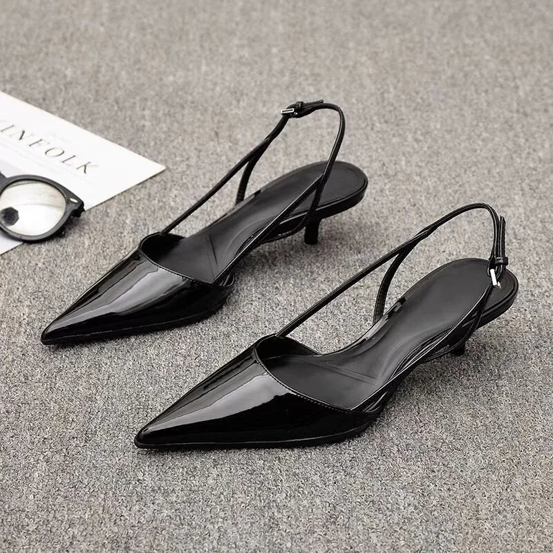 Zwarte Slingback Pumps | Navando