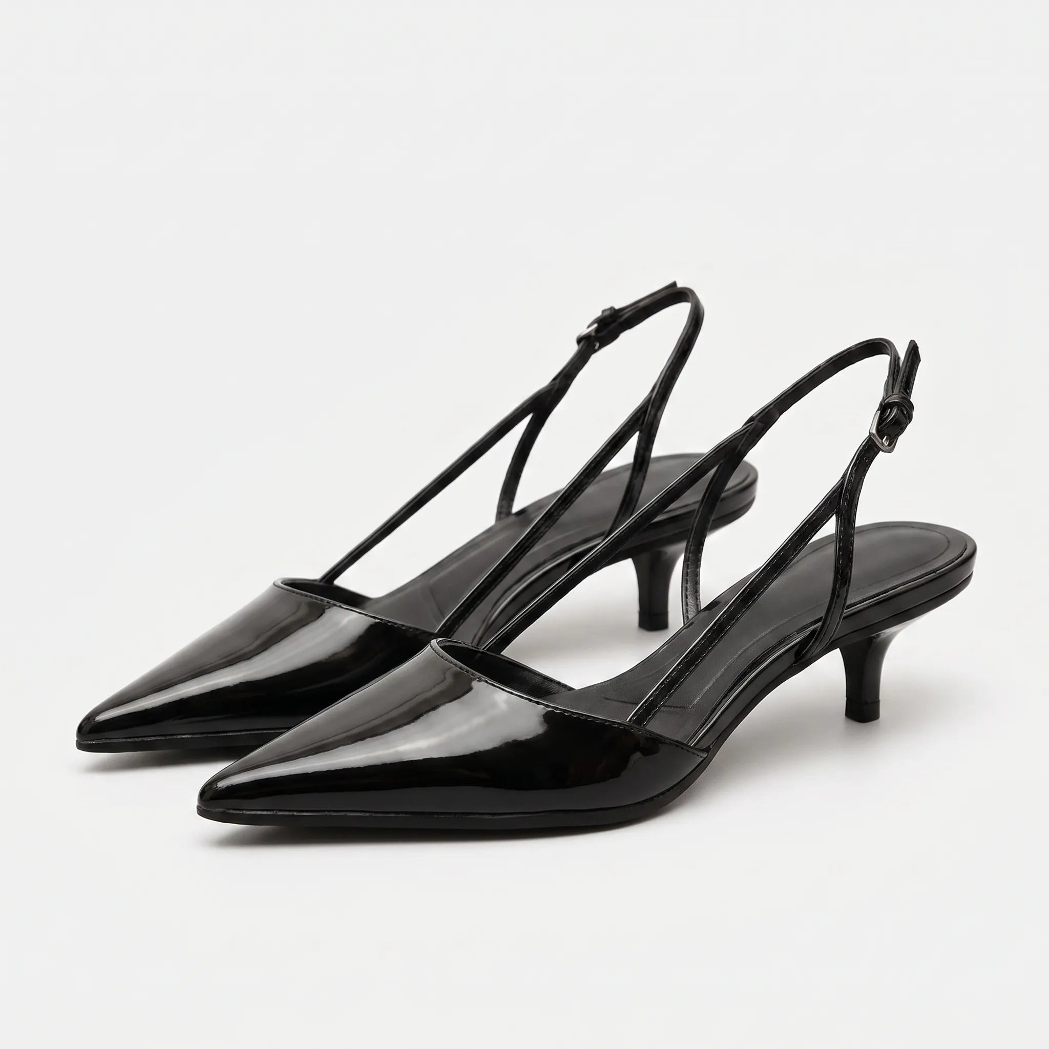 Zwarte Slingback Pumps | Navando