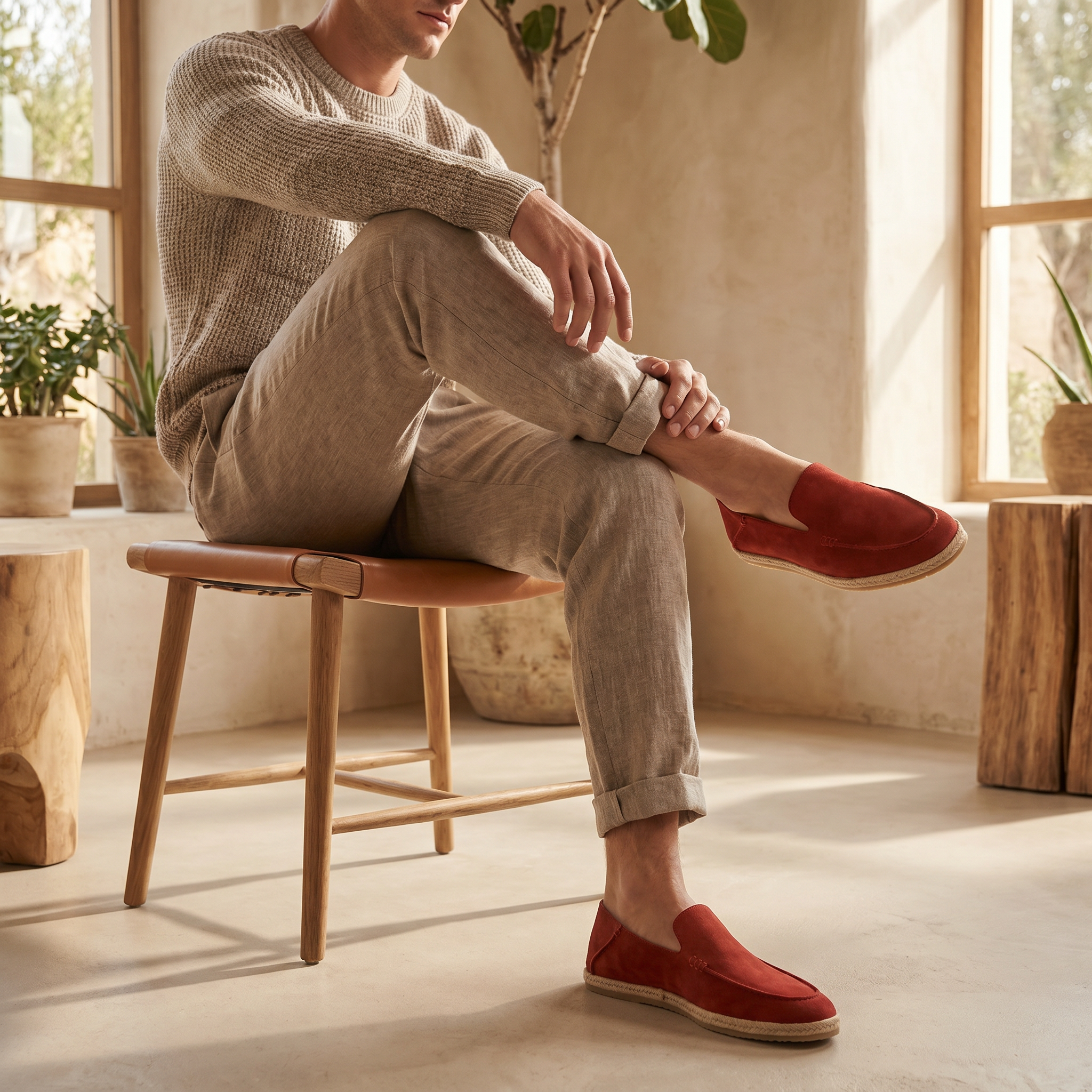 Zwarte Slip-On Herenespadrilles | Navando