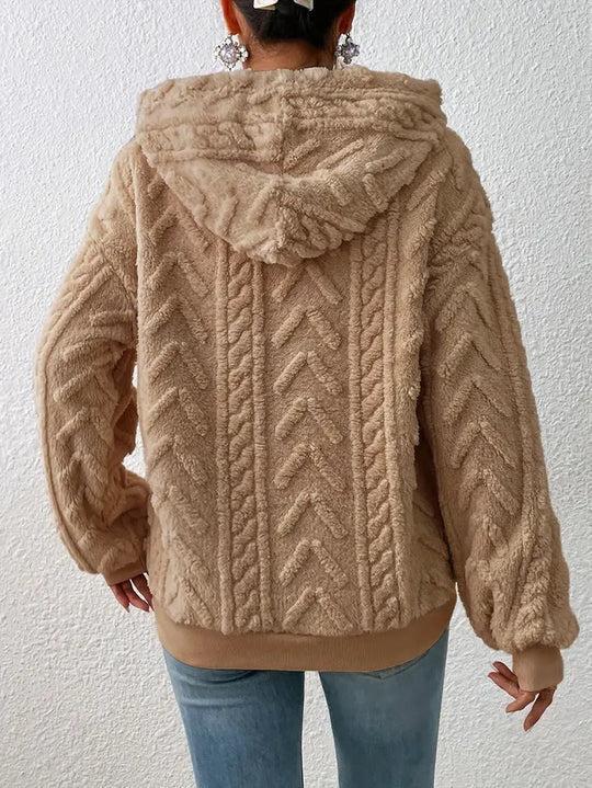 Ilya - Gebreide hoodie sweater