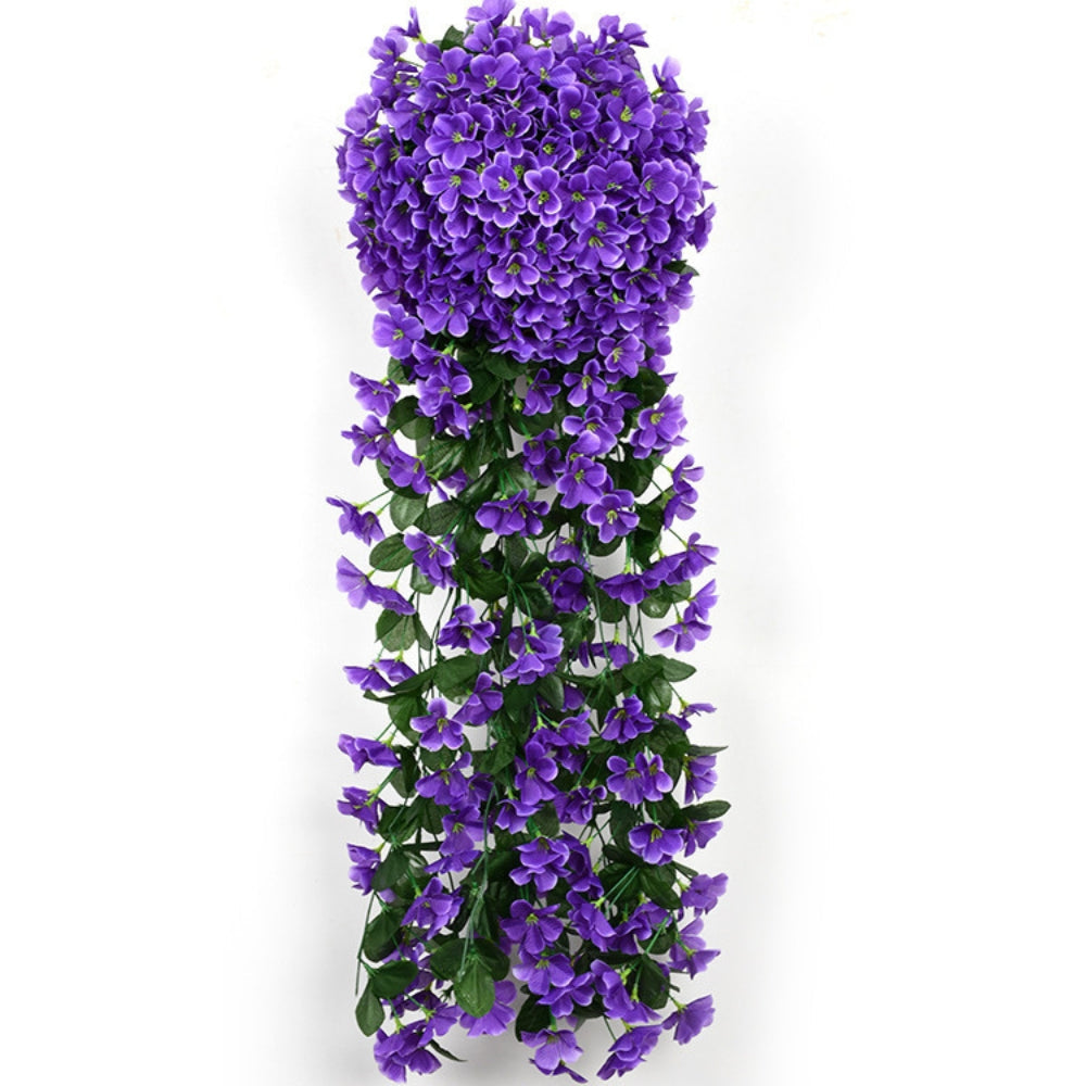 Alexander | Kunstbloemen slinger met orchideeën - Paars