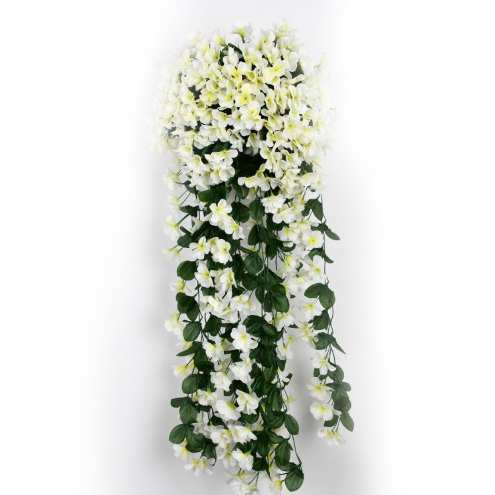 Alexander | Kunstbloemen slinger met orchideeën - Wit