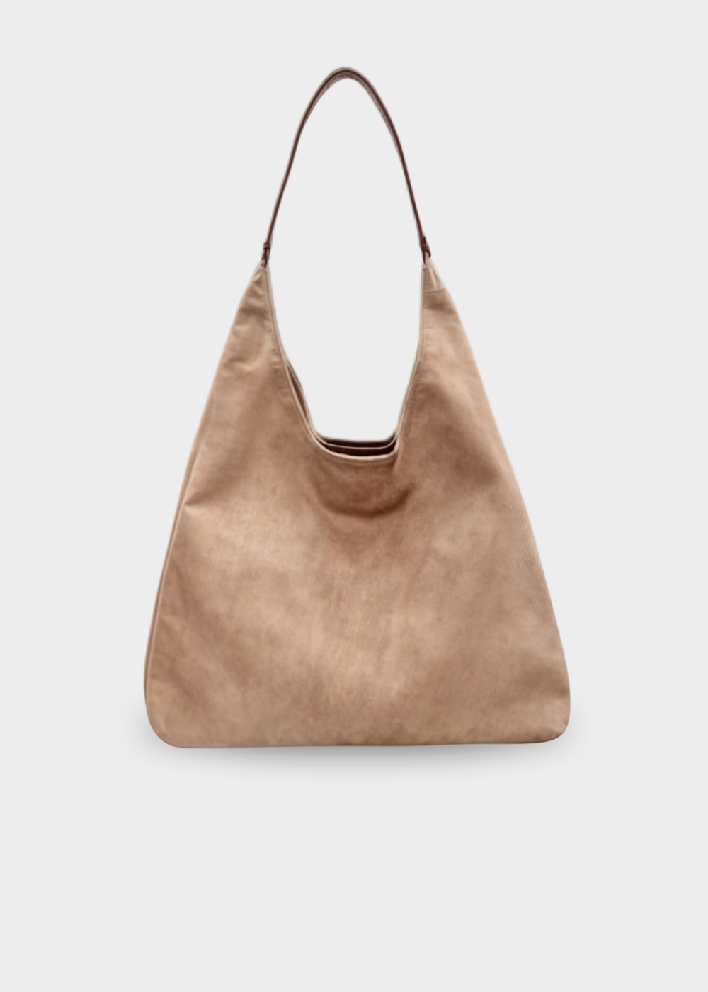 Alexandra | Suède schoudertas voor dames - Beige