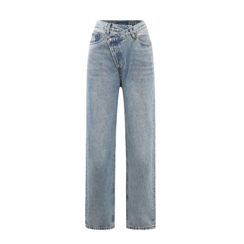 Alexandra | Wide leg jeans voor dames - Lichtblauw