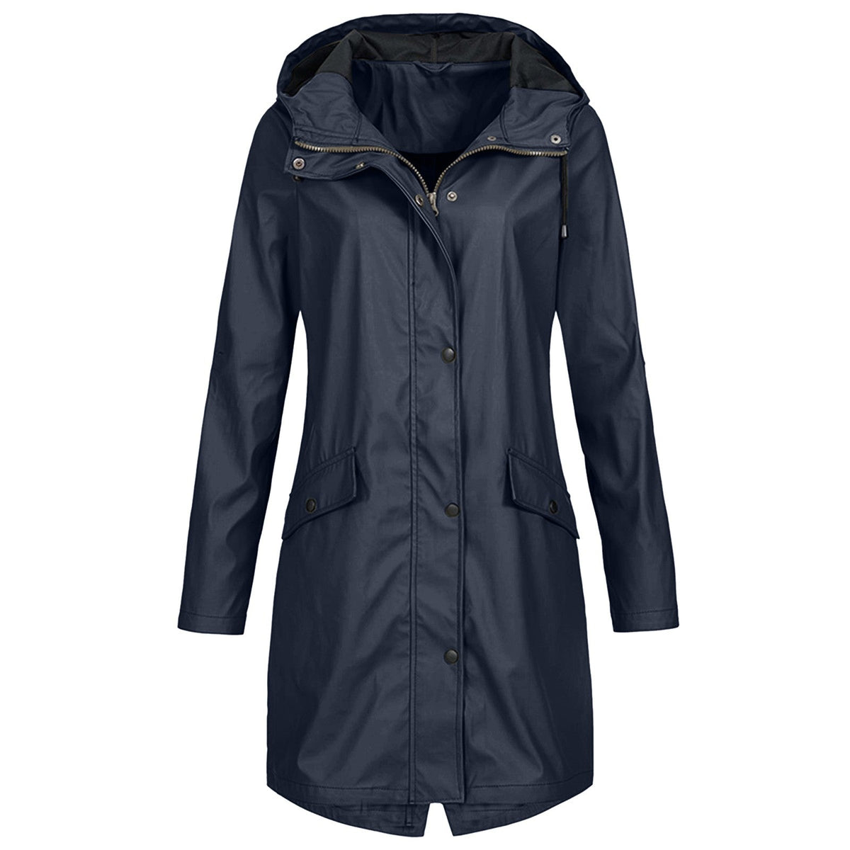 Aline | Lange regenjas voor dames met capuchon - view 7