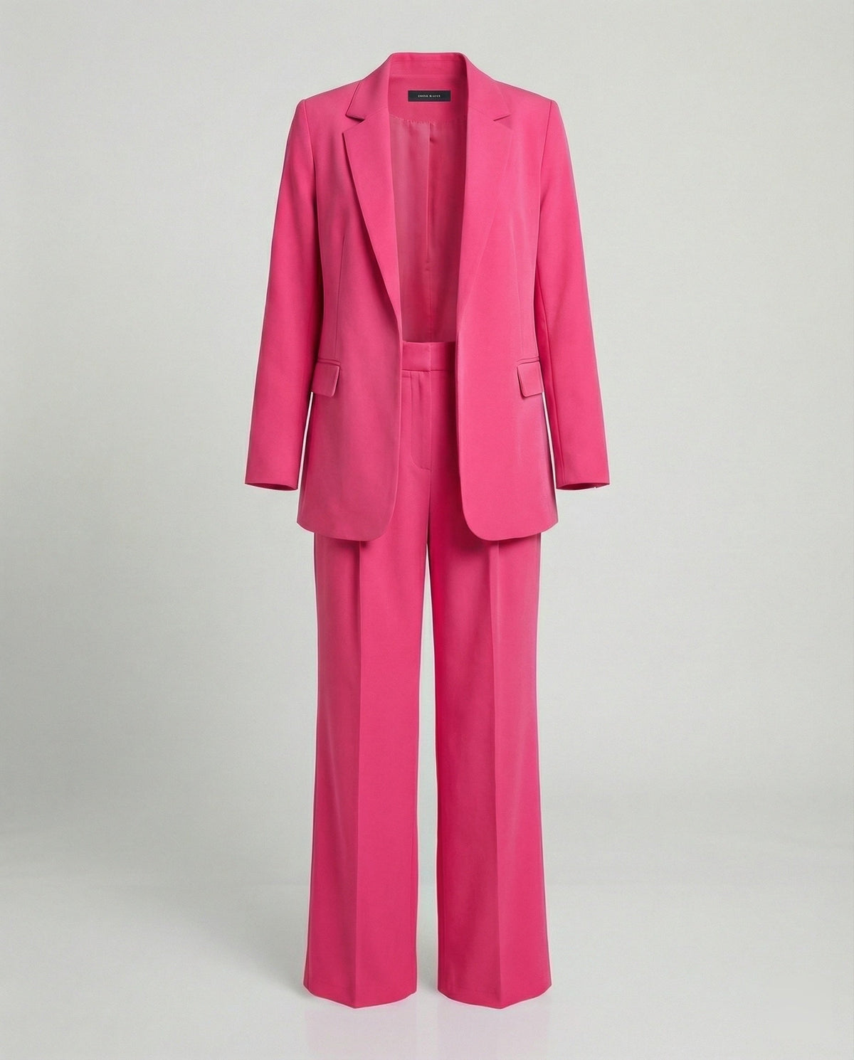 Astrid | Broekpak dames met blazer en wijde pijp, lichtblauw - Fuchsia