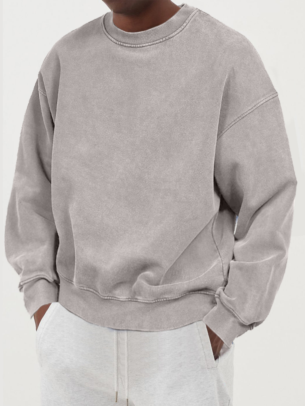 Navando | Gewassen katoenen gebreide trui