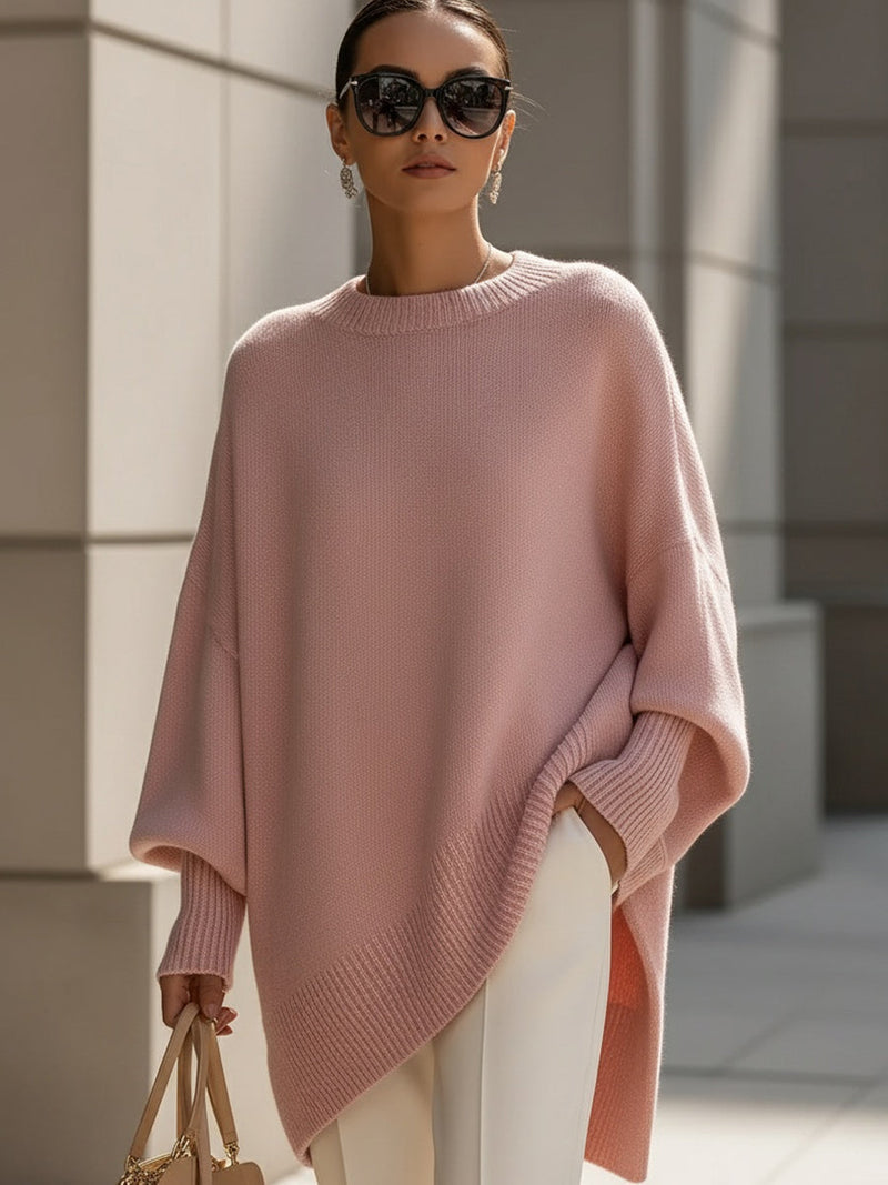 Bianca | Oversized trui voor dames - Roze