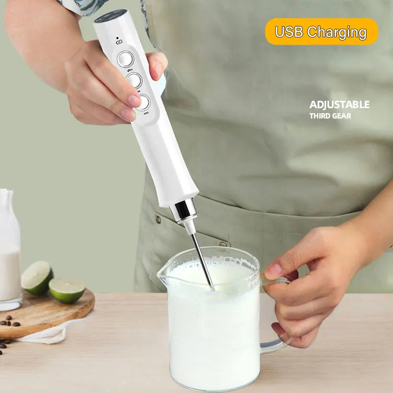 Boaz | 3-in-1 oplaadbare elektrische melkschuimer - foto 4