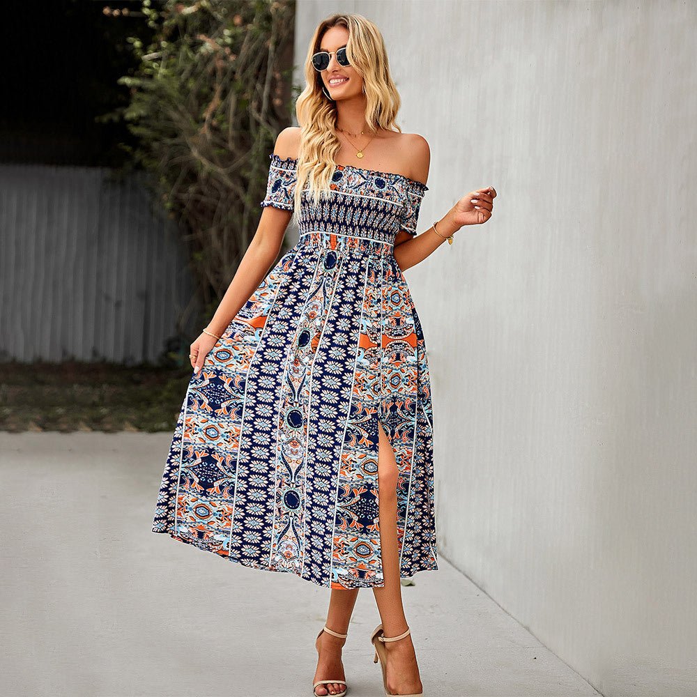 Seraphine - off-shoulder boho jurk