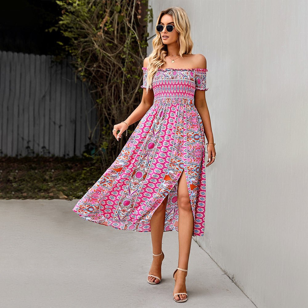 Seraphine - off-shoulder boho jurk