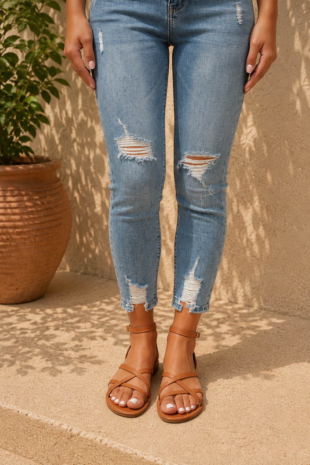 Bregje | Sandalen dames met enkelbandje - view 8