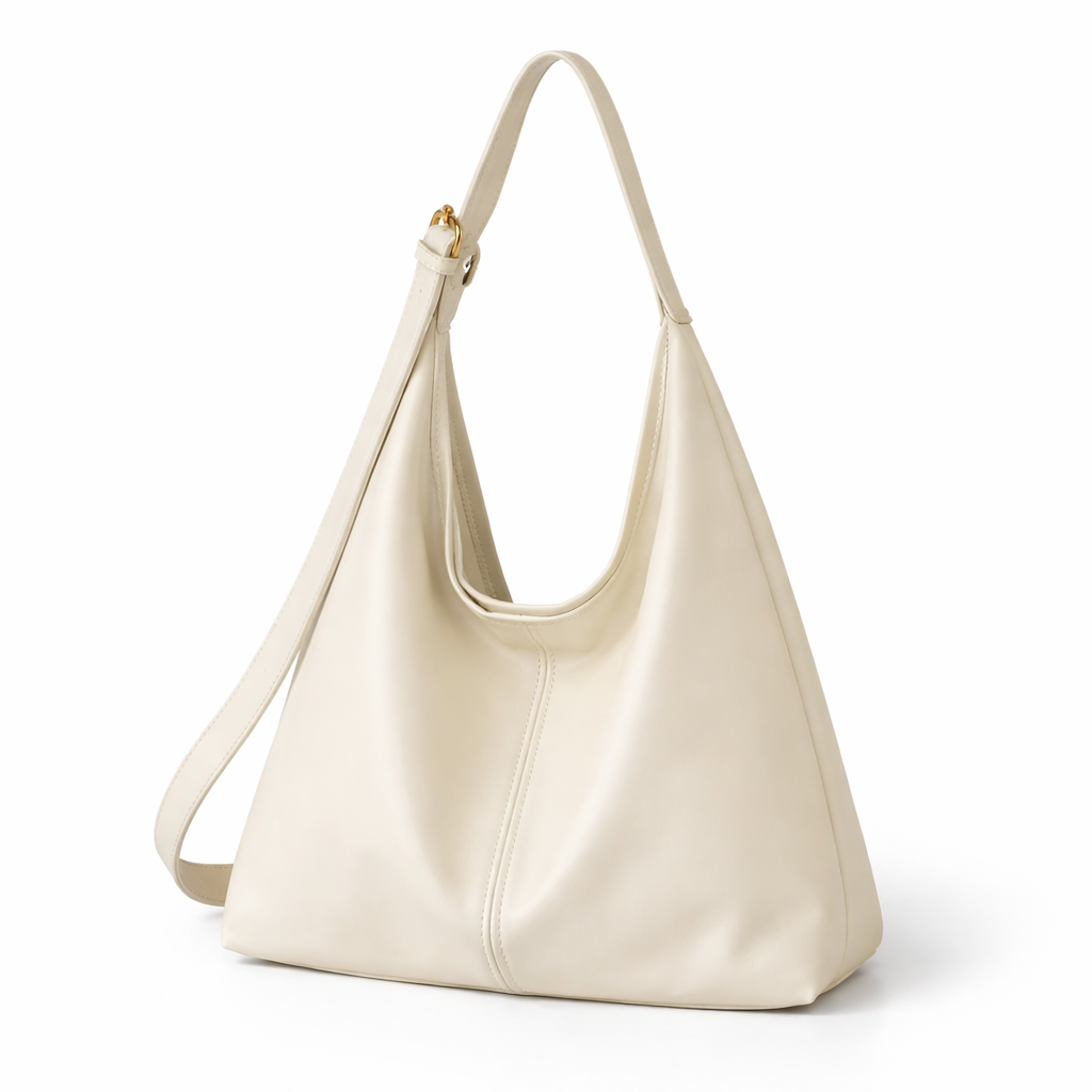 Britt | Schoudertas dames oversized - Wit