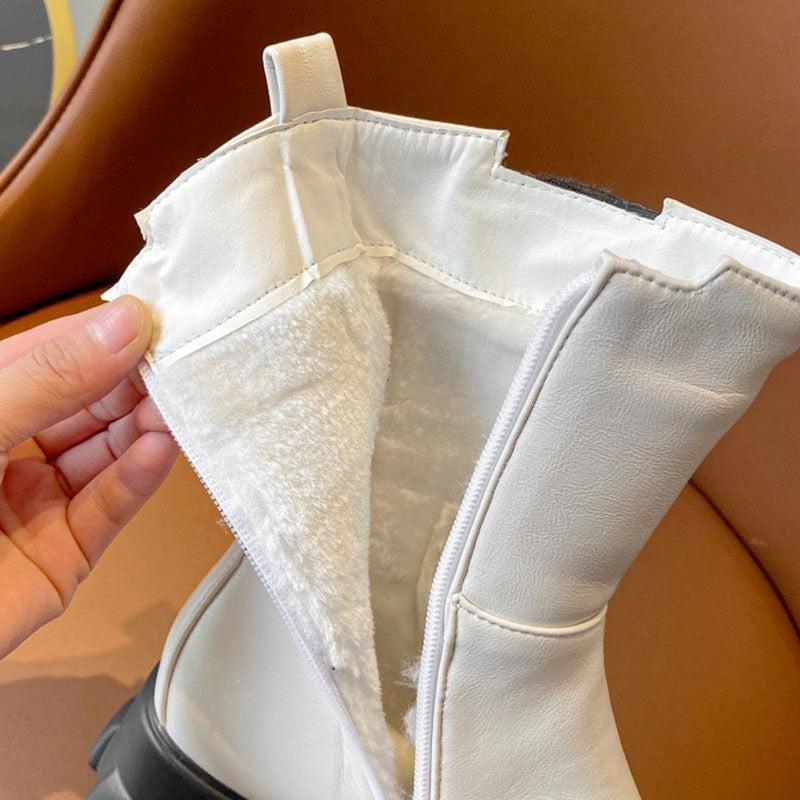 Chelsea - Bottines doublées de peluche pour femmes