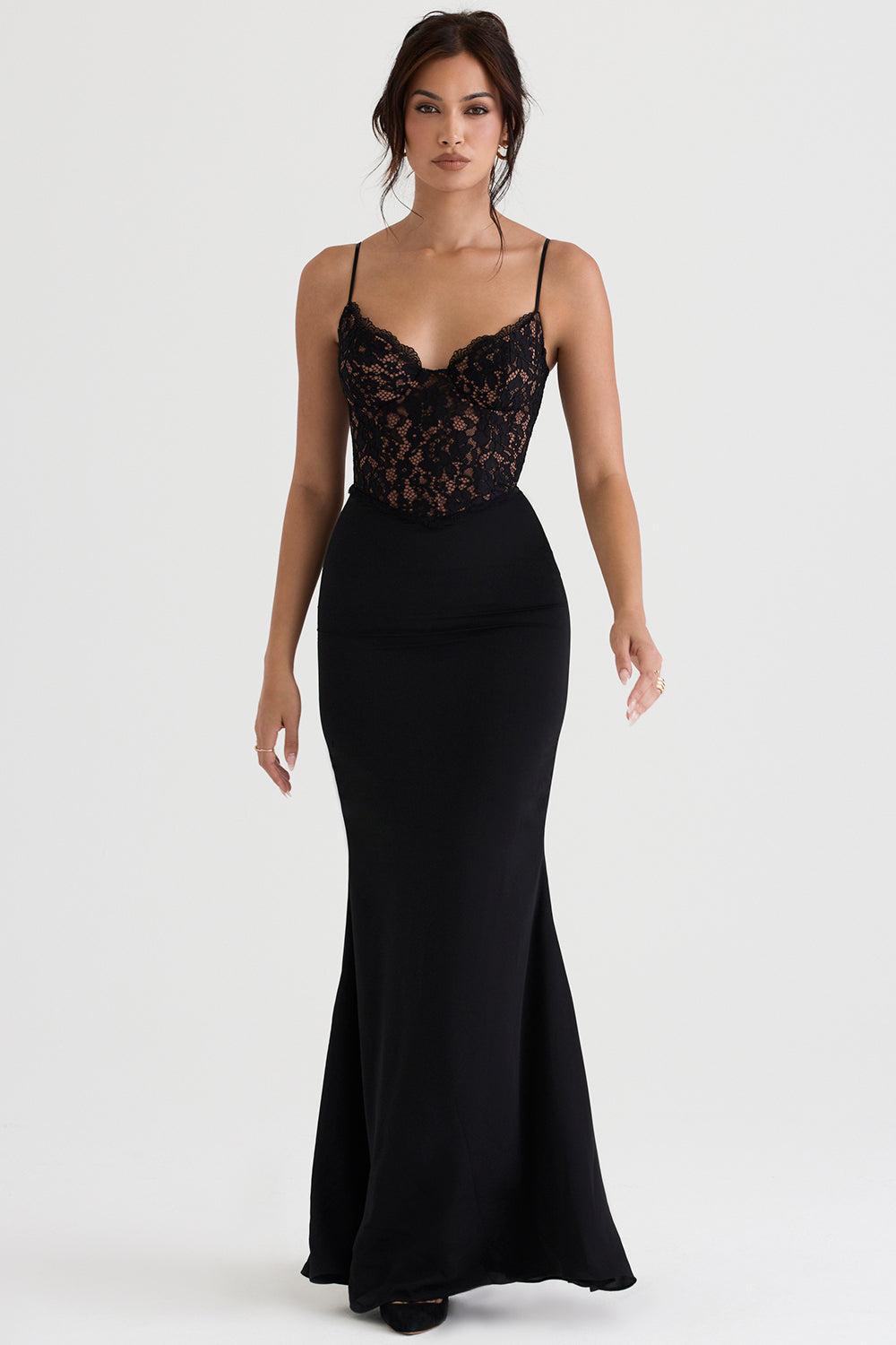 Mara - Chique Korset Maxi Jurk Dames