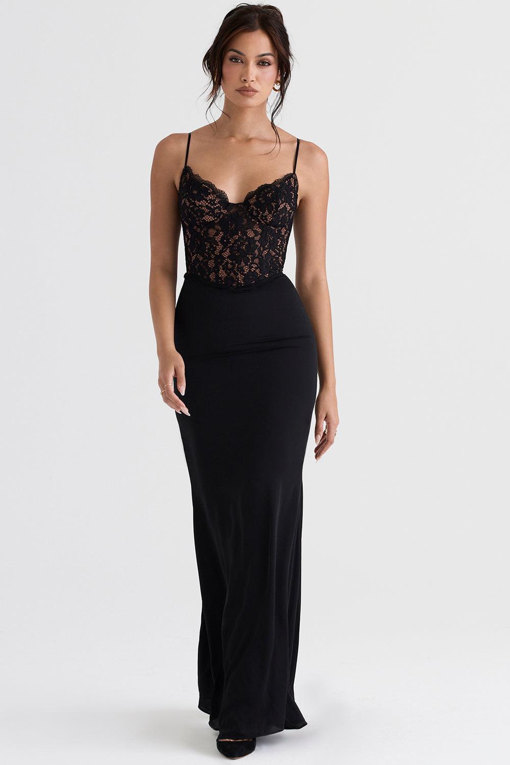 Mara - Chique Korset Maxi Jurk Dames