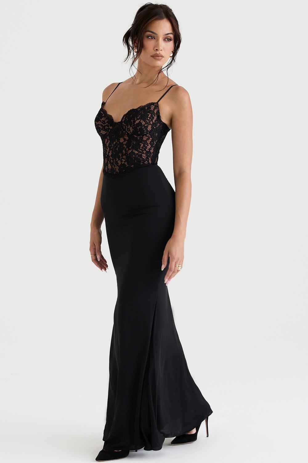 Mara - Chique Korset Maxi Jurk Dames
