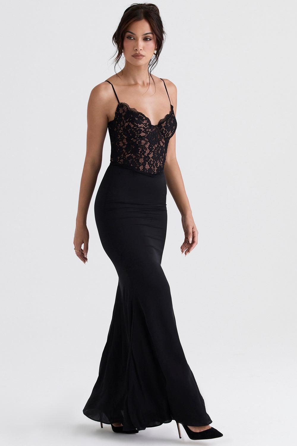 Mara - Chique Korset Maxi Jurk Dames