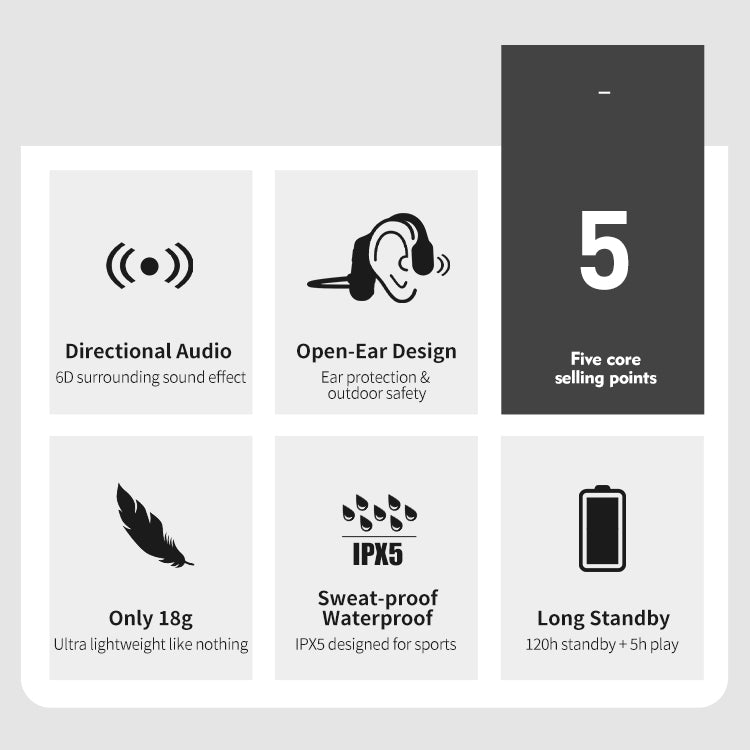 Cas | Bone conduction sportkoptelefoon, draadloos - foto 8