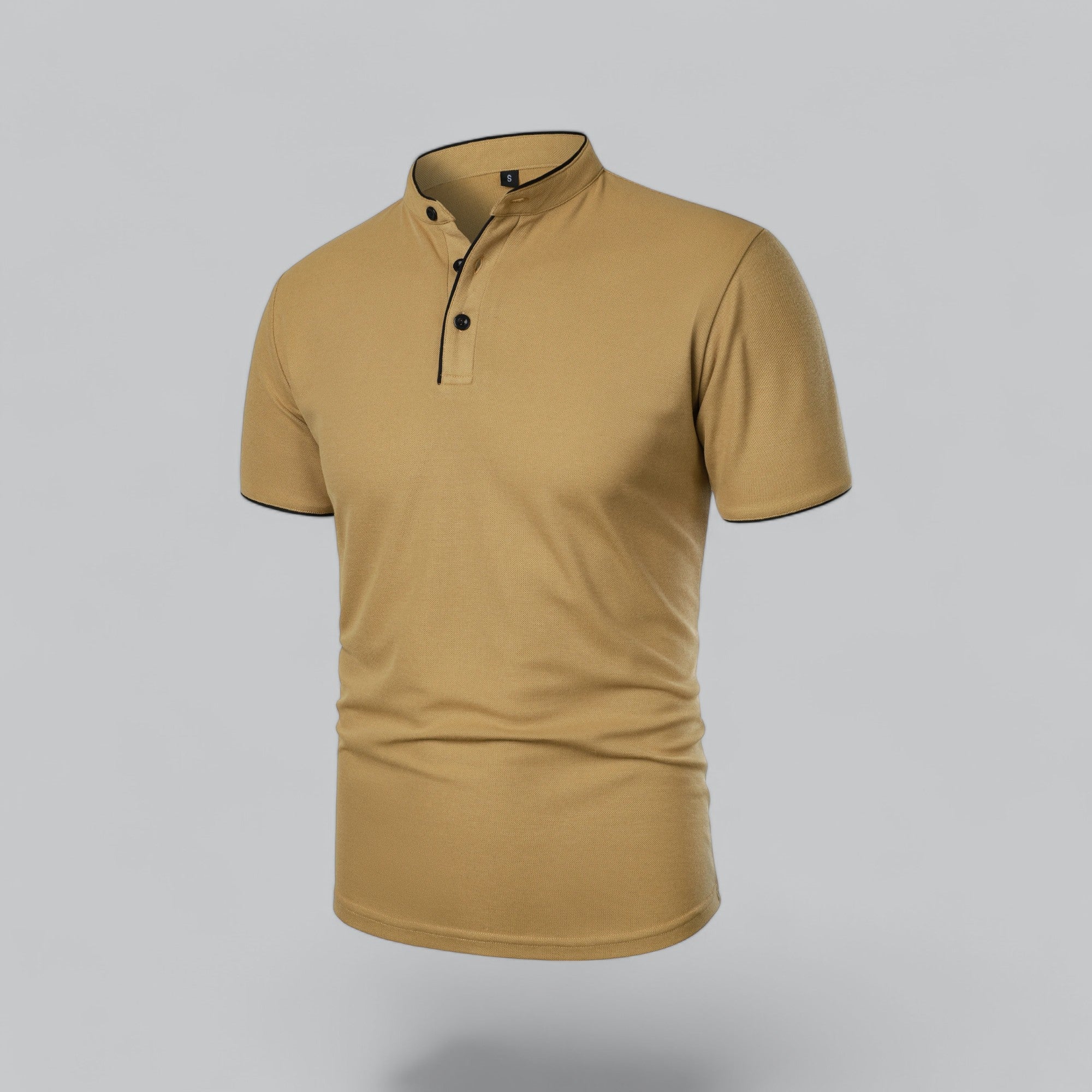 Casper | Poloshirt zonder kraag voor heren, korte mouw - view 11