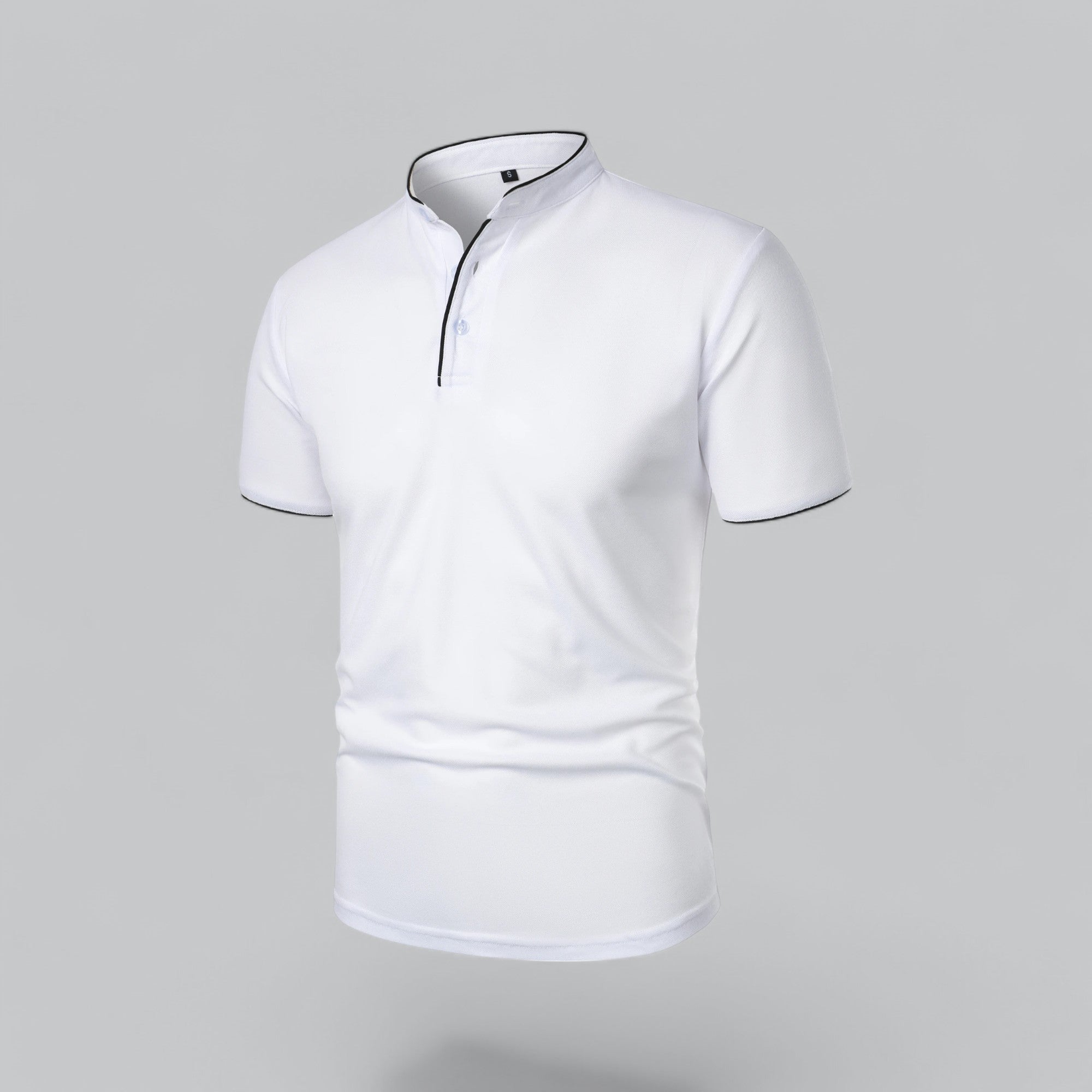 Casper | Poloshirt zonder kraag voor heren, korte mouw - view 21