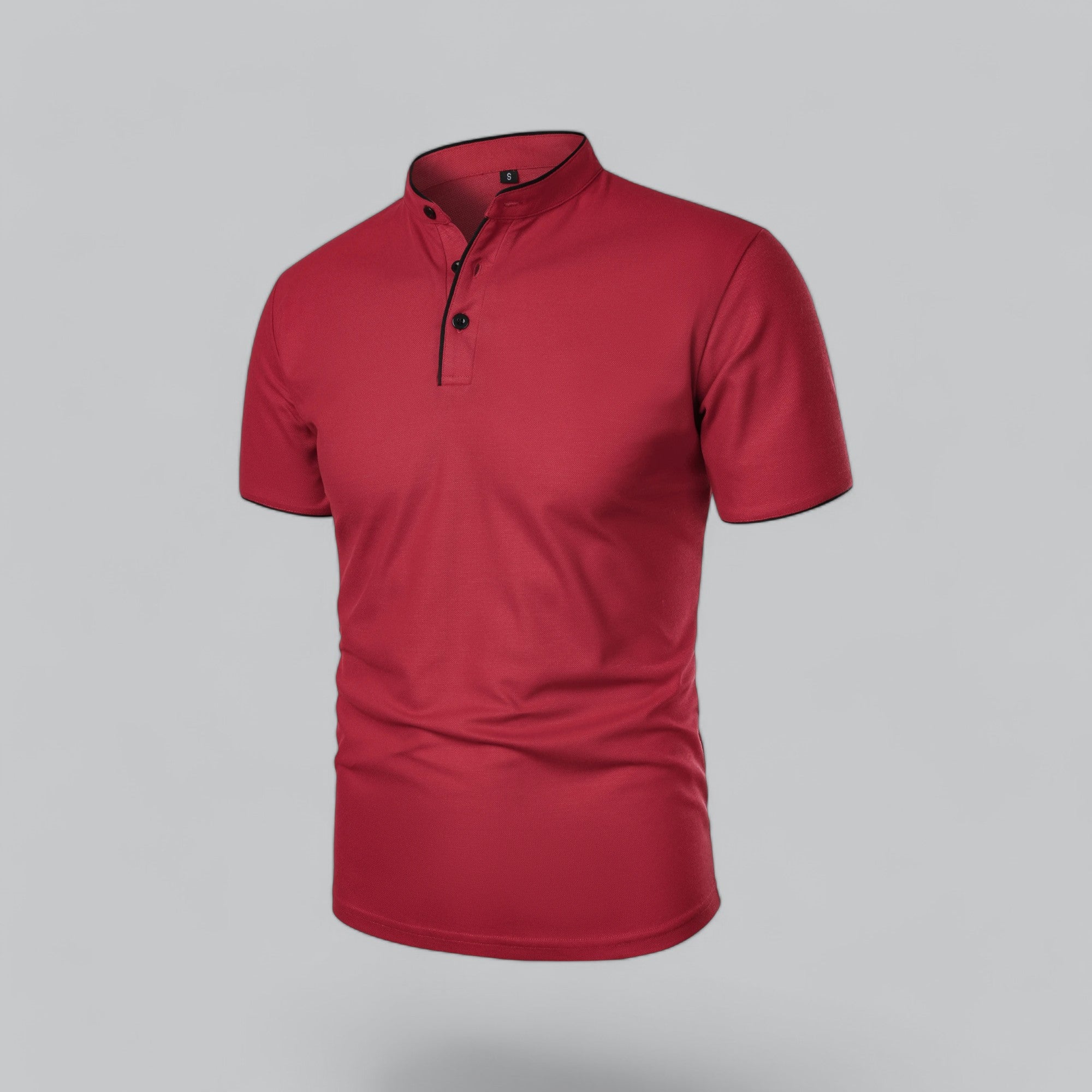 Casper | Poloshirt zonder kraag voor heren, korte mouw - view 27