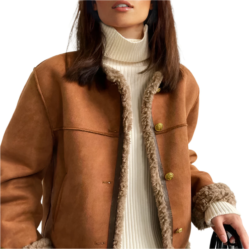 Lichtgewicht jas met teddy voering – Zachte laag van teddy voor dames