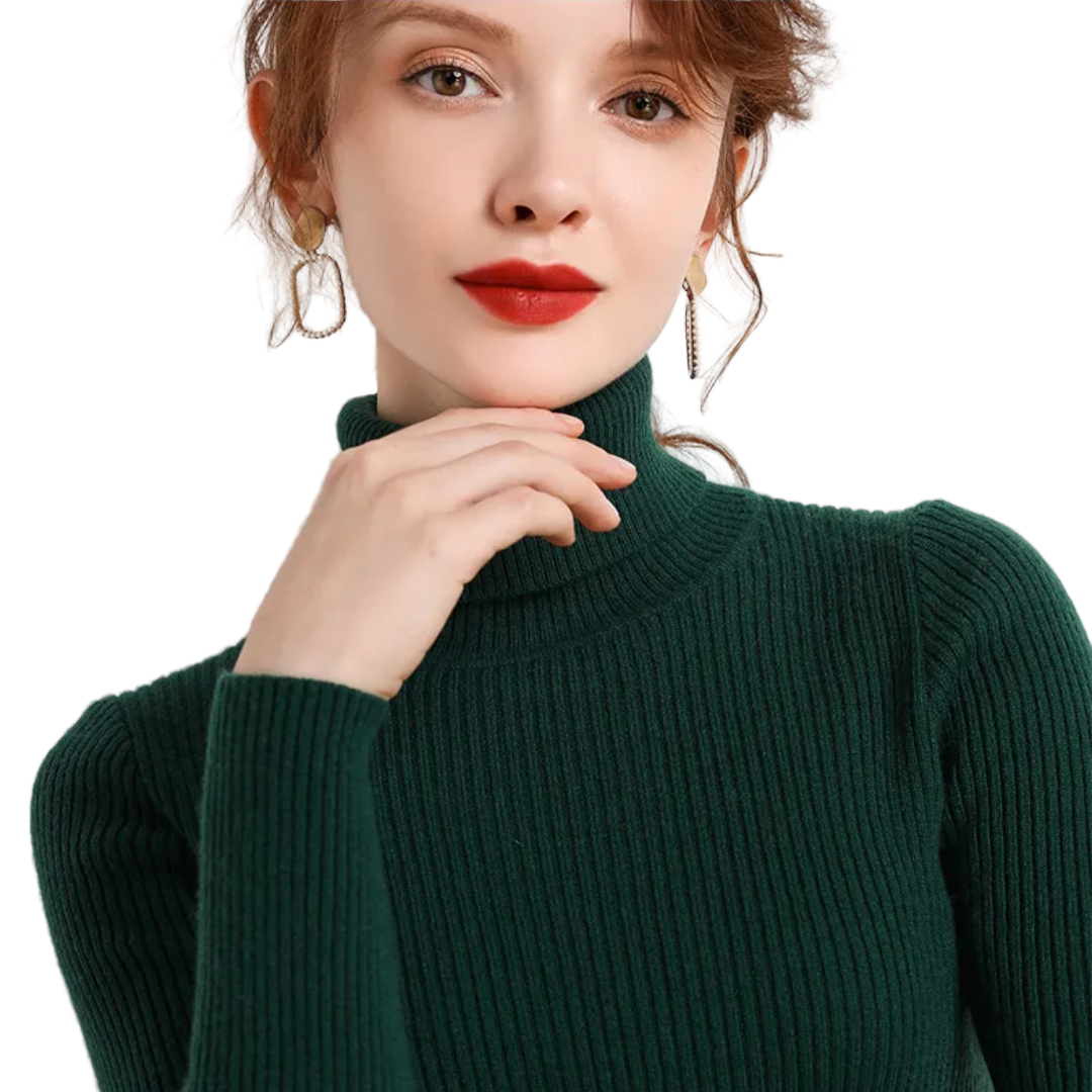 Zachte kasjmier coltrui voor dames – lichtgewicht luxe laag