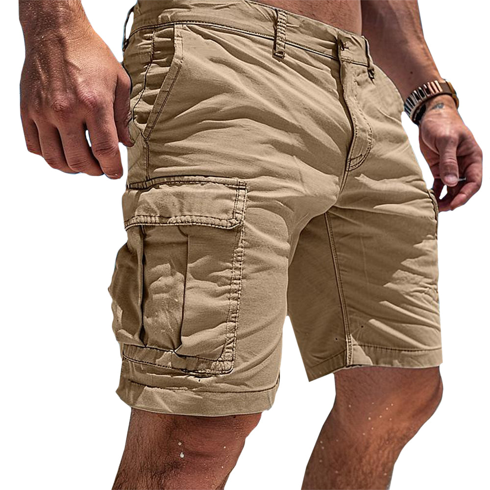 David | Cargo korte broek voor heren - Kaki