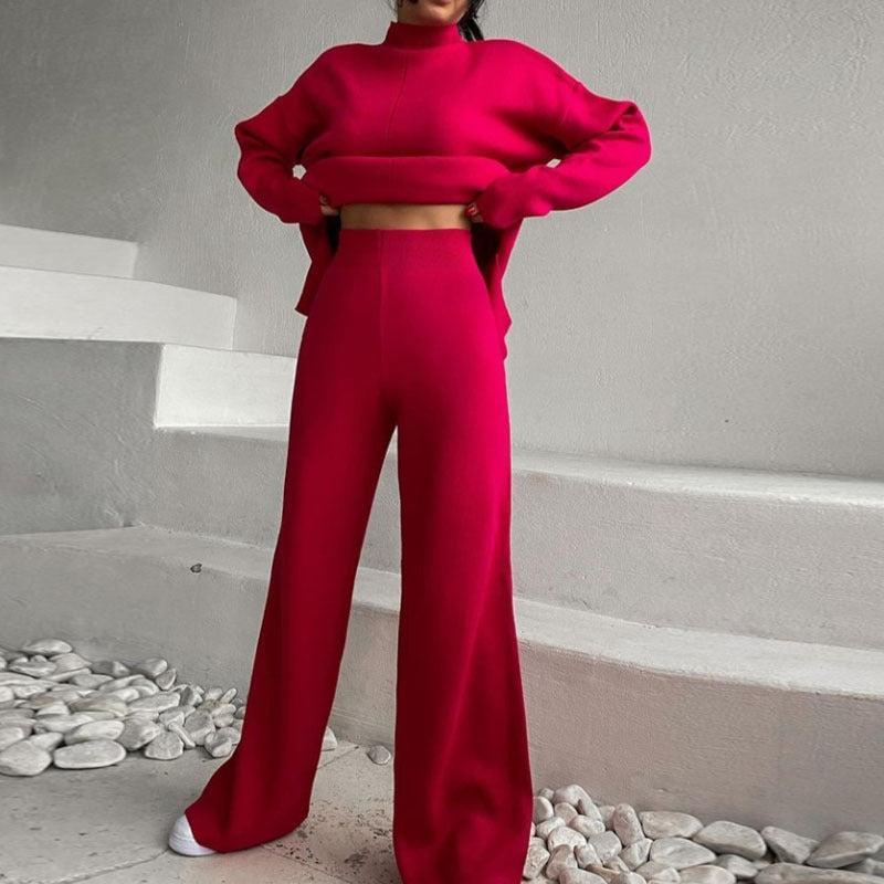Naima - Bequemes zweiteiliges Set aus Pullover und Hose für Damen