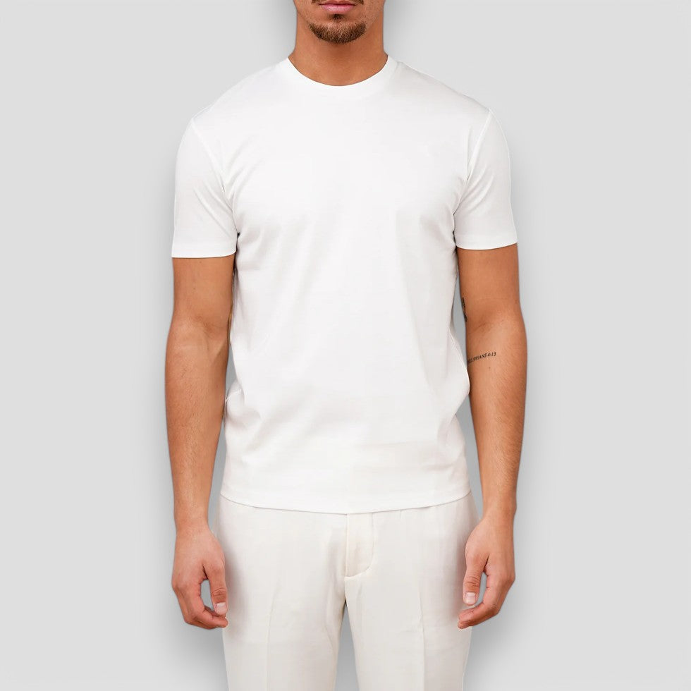 Dirk | T-shirt heren met korte mouw - Wit