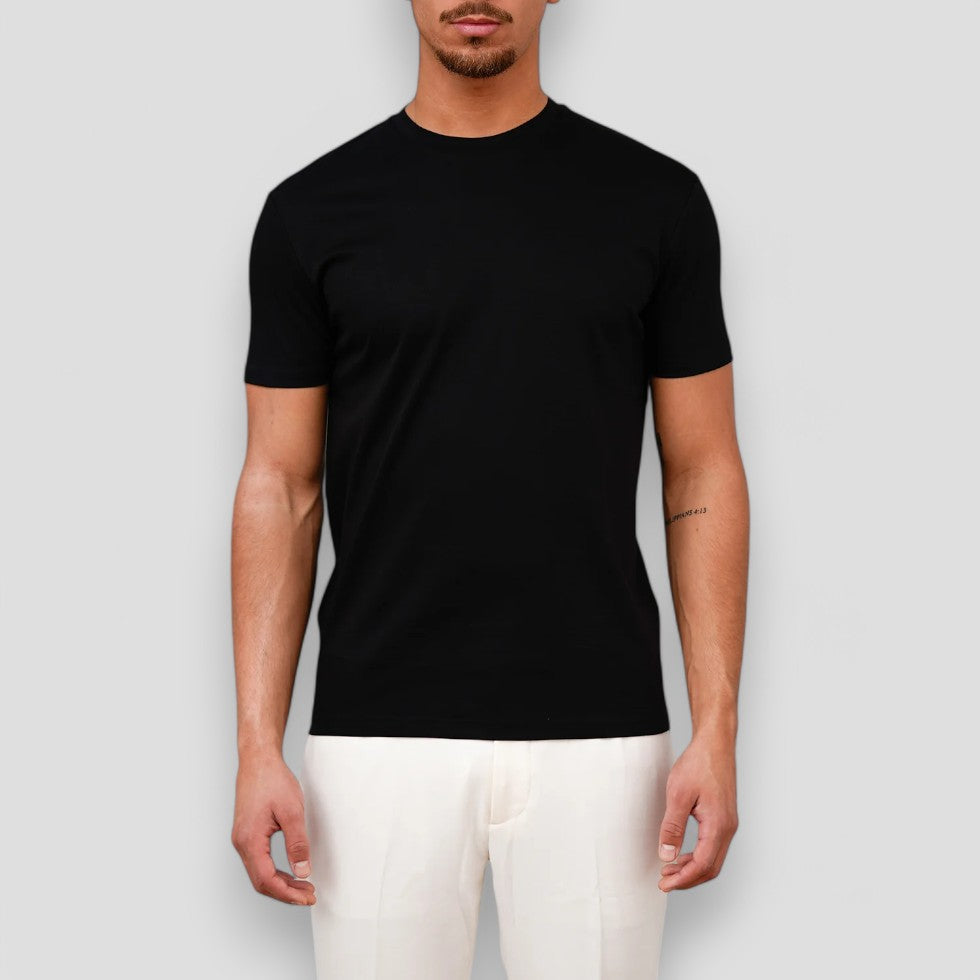 Dirk | T-shirt heren met korte mouw - Zwart