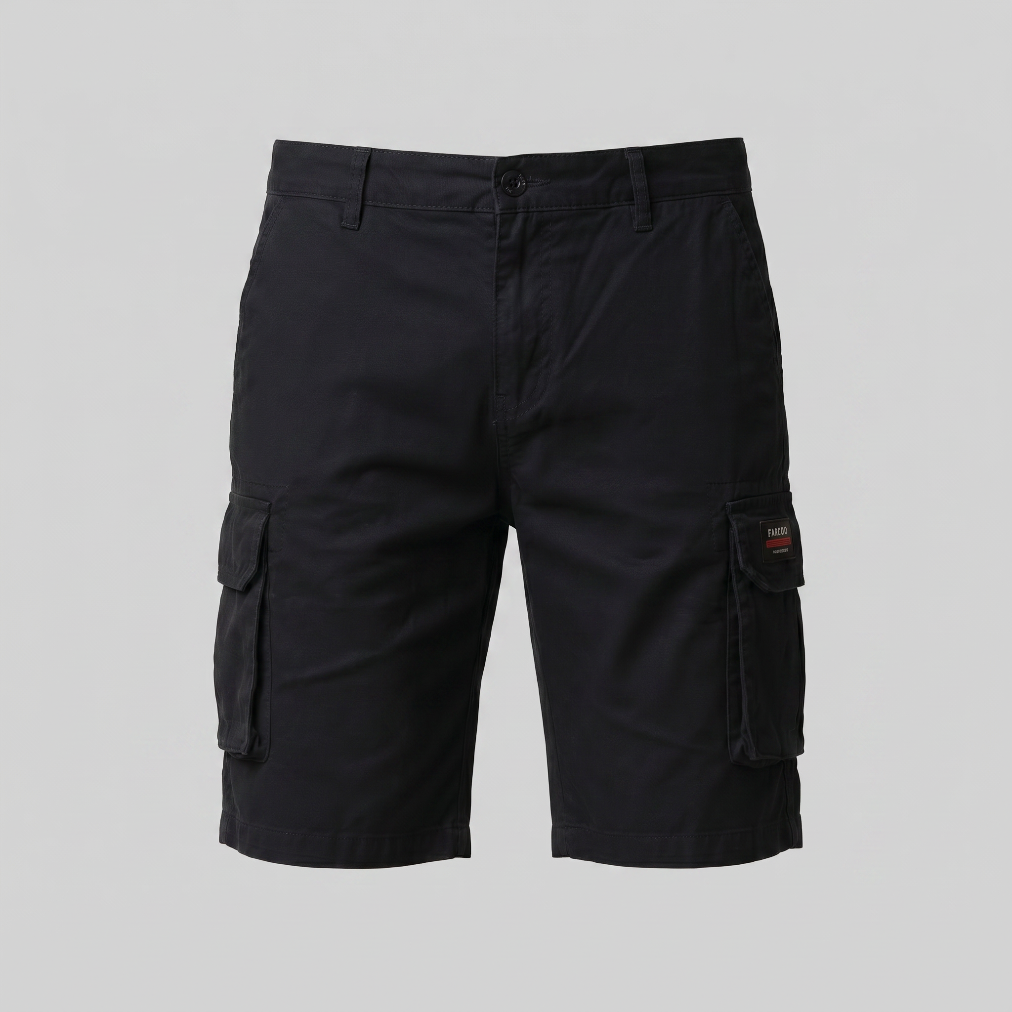 Douwe | Cargo shorts voor heren met meerdere zakken - Zwart