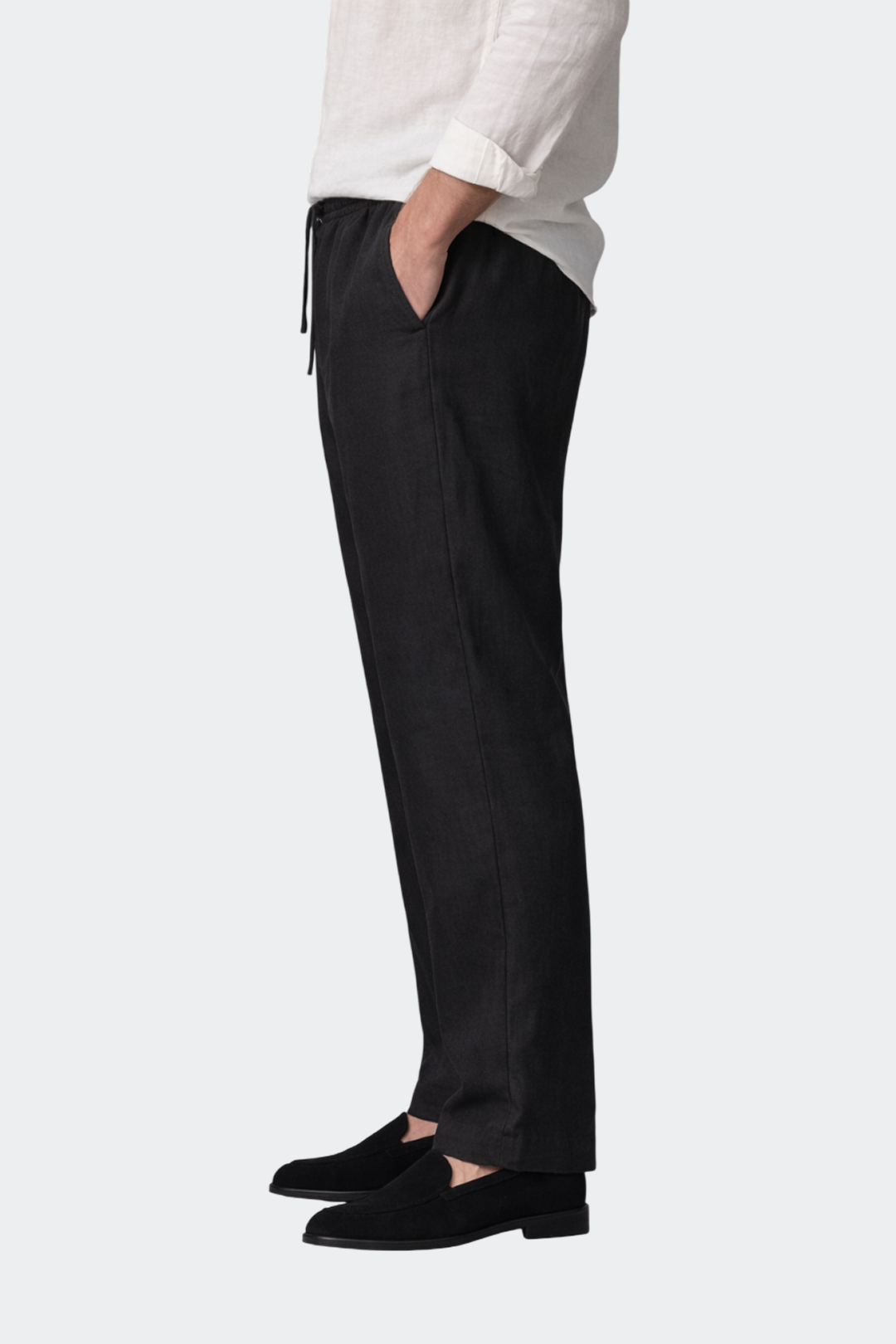 Duco | Linnen broek voor heren, relaxed fit - view 5