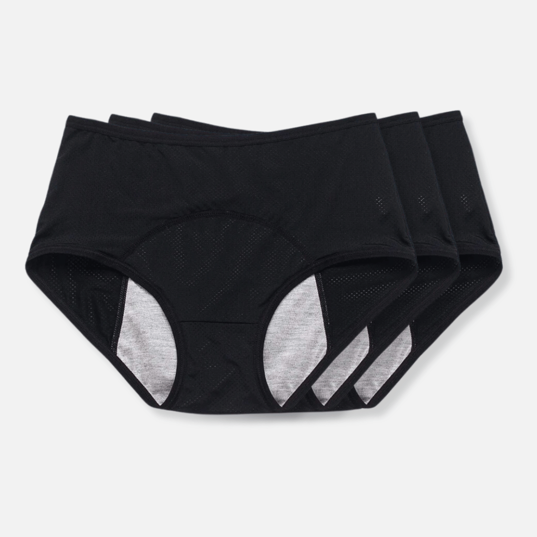 Elise | Lekvrij menstruatie ondergoed voor dames - Zwart